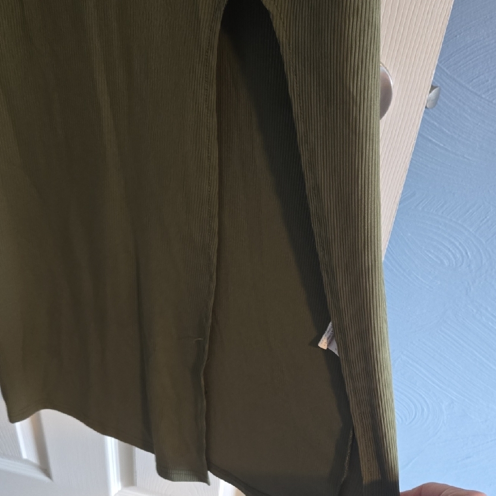 SHEIN Curve Olive Hooded Maxi Dress - Picture 7 of 12